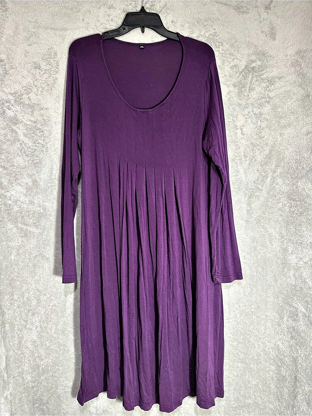 Purple Long Sleeve Maxi Dress XXL